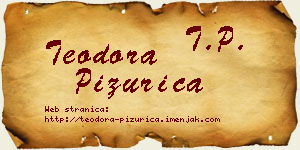 Teodora Pižurica vizit kartica